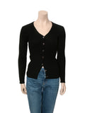 Wool Knit Ribbed Cardigan