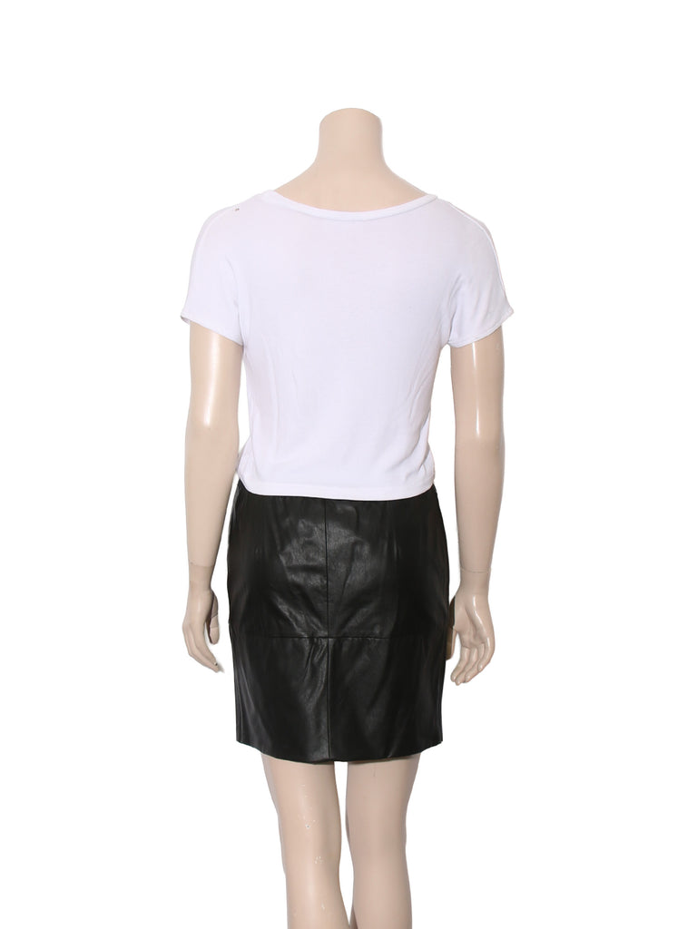 Faux Leather Skirt