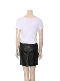 Faux Leather Skirt