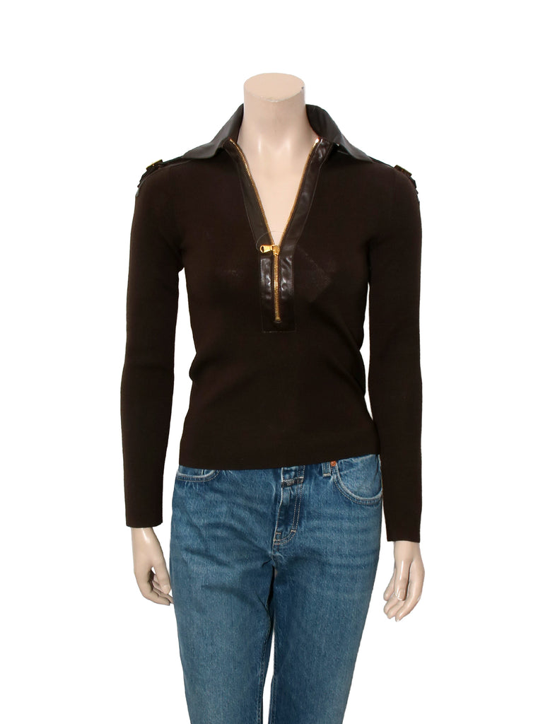 Vintage Quarter Zip Sweater