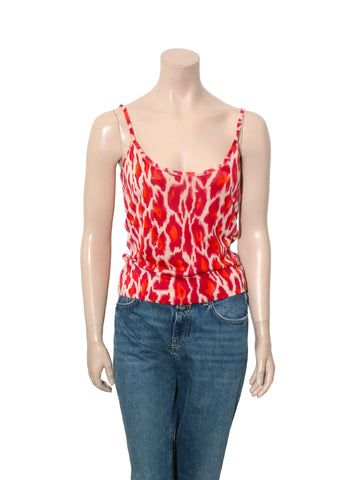 Vintage Knit Leopard Print Tank Top