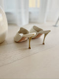 Ruched Mule Sandals