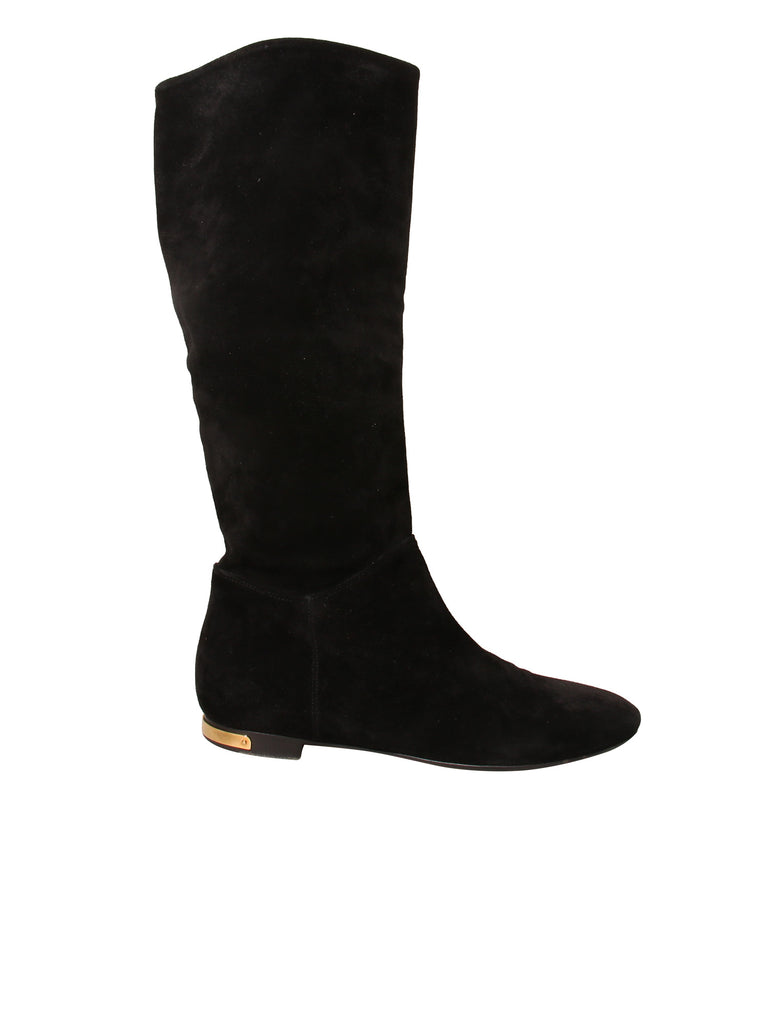 Suede Flat Boots