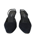 Vintage Suede Slingback Pumps