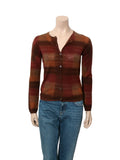 Vintage Check Print Cardigan
