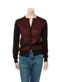 Metallic Floral Cardigan