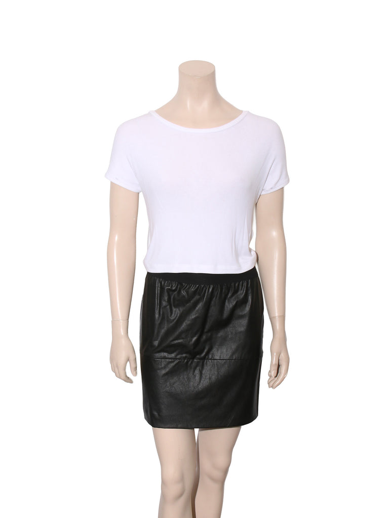 Faux Leather Skirt