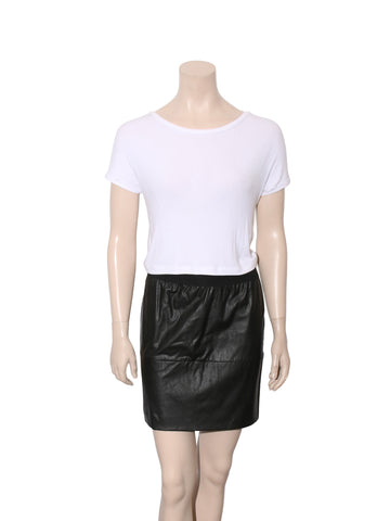 Faux Leather Skirt