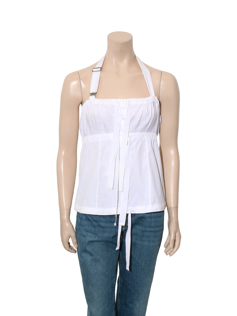 Sleeveless Button Down Top