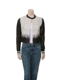 Cutout Leather Jacket