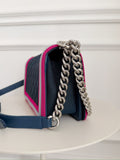Quilted Canvas Fluo Boy Bag