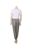 Check Print pants