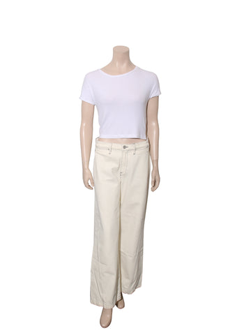 Le Baggy Palazzo Denim Pants