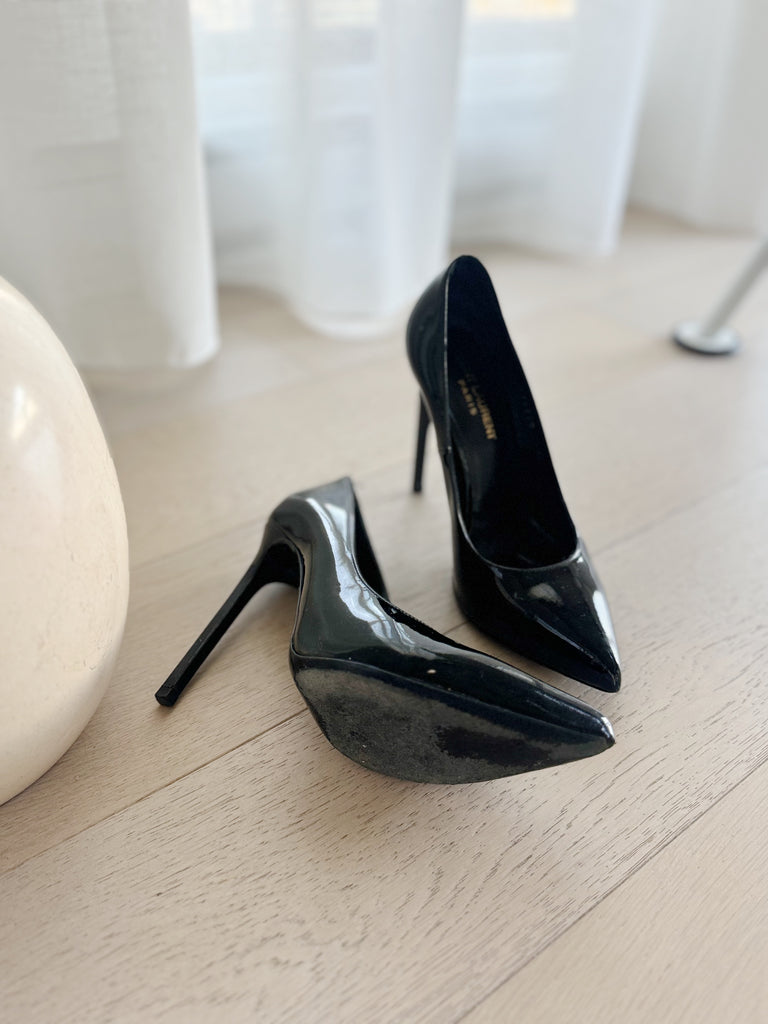 Patent Leather Pointed Pumps