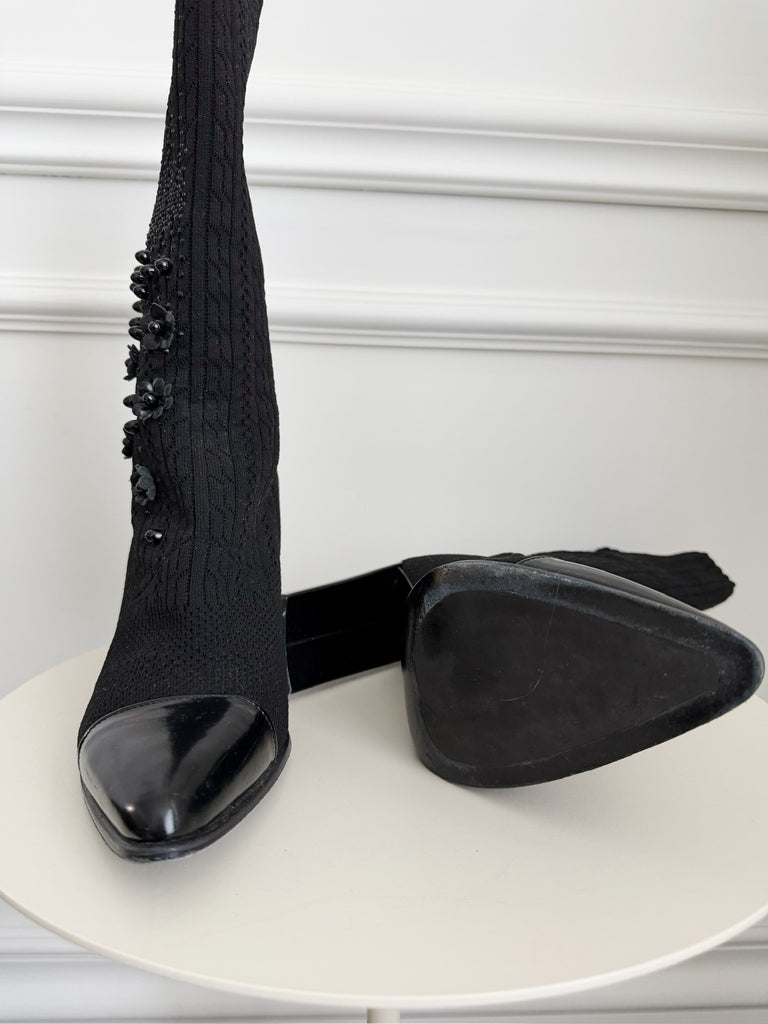 Beaded Sock Boots
