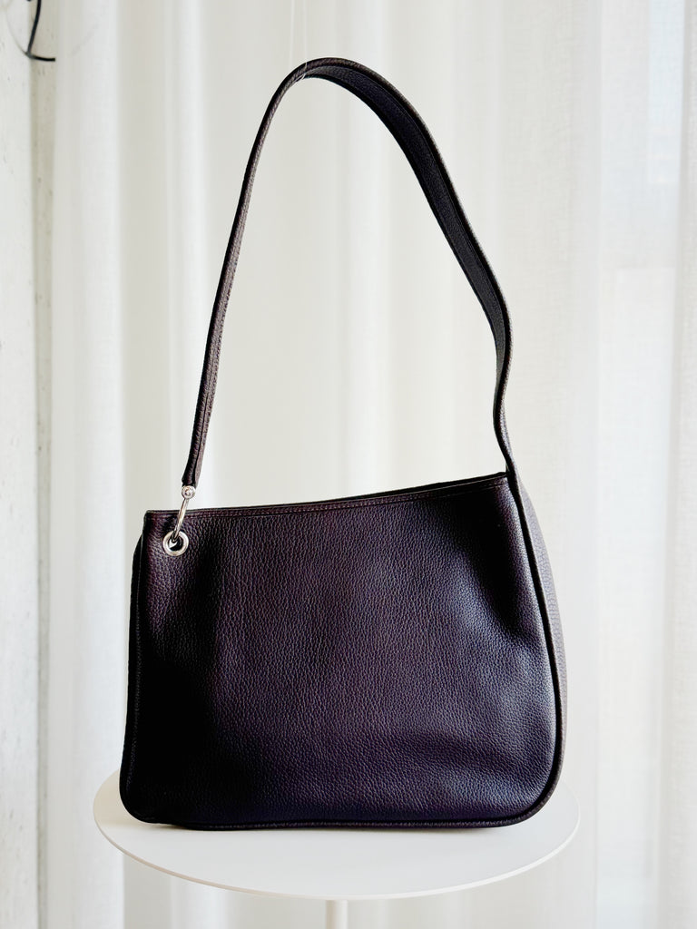 Vintage Asymmetrical Leather Shoulder Bag