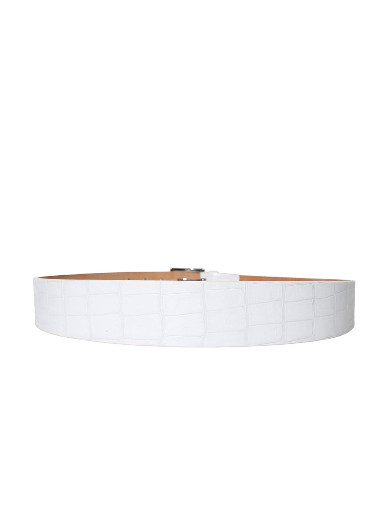 Croc Embossed Belt