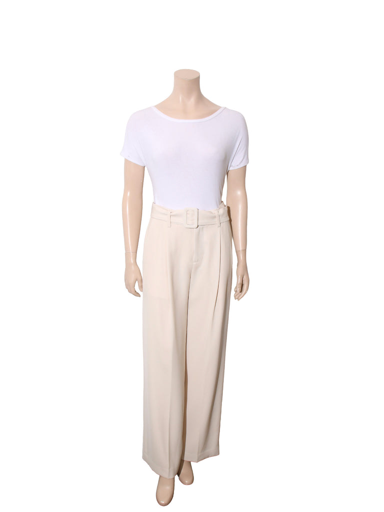 Wide Leg Belted Pants