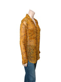 Snake Print Button Up Shirt