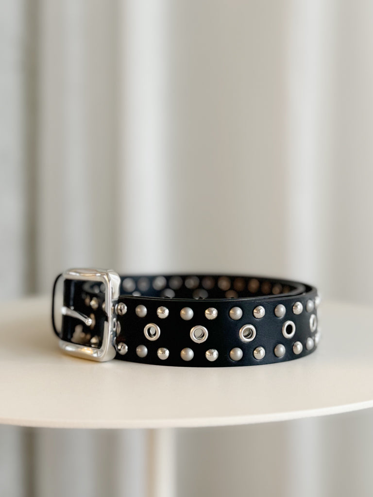 Studded Leather Belt