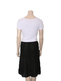 Silk Lace Detail Skirt