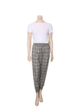 Check Print pants