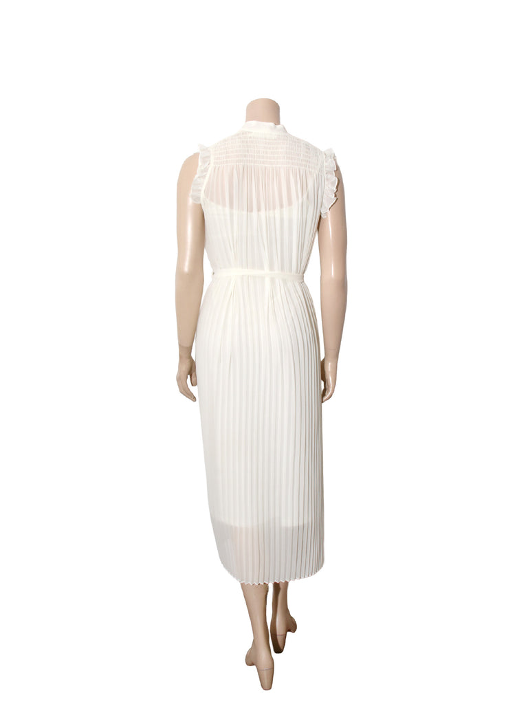 Pleated Sleeveless Dress