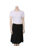 Silk Lace Detail Skirt
