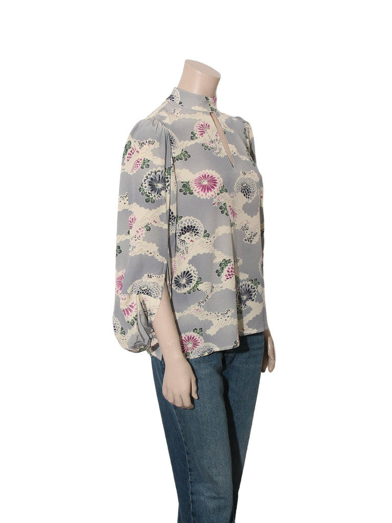 Printed Silk Top