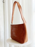 Vintage Asymmetrical Leather Shoulder Bag