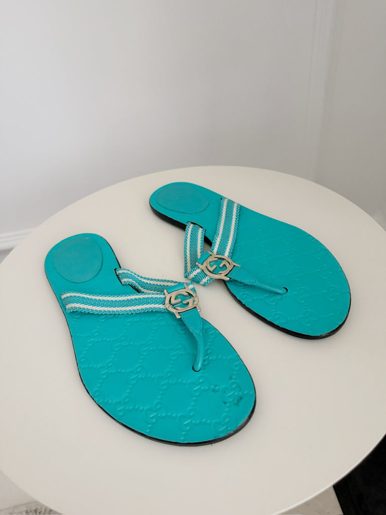 Canvas Thong Sandals