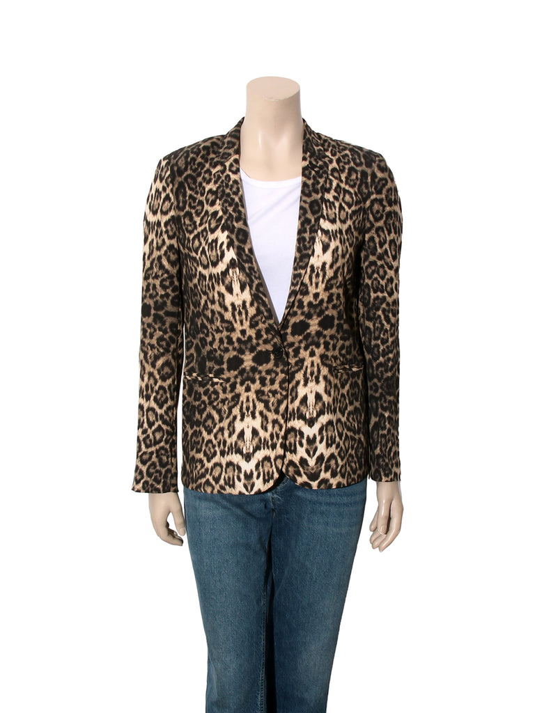 Leopard Print Blazer