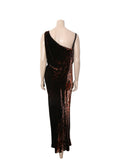 Leopard Print Velvet Dress