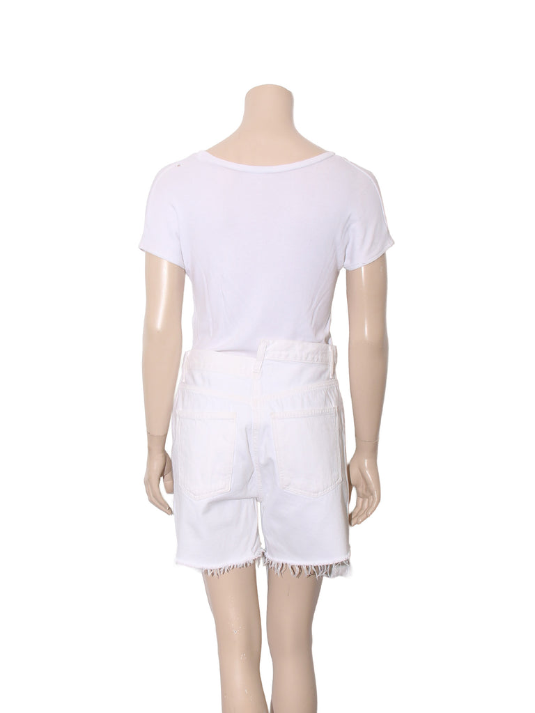 Criss Cross Denim Shorts