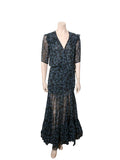 Floral Print Silk Dress