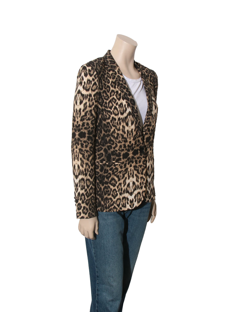 Leopard Print Blazer