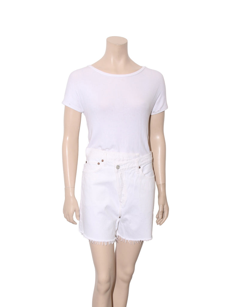 Criss Cross Denim Shorts