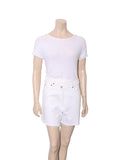 Criss Cross Denim Shorts