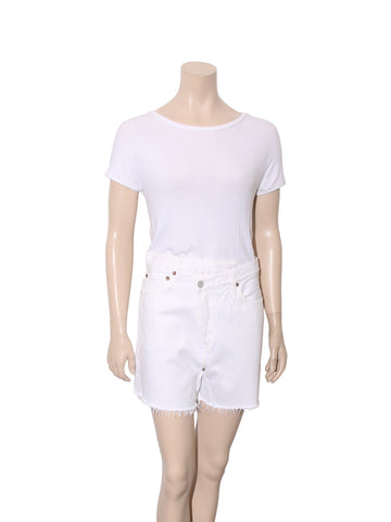 Criss Cross Denim Shorts