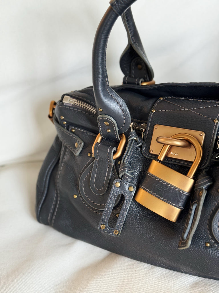 Vintage Leather Paddington Handle Bag