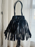 Fringe Leather Shoulder Bag