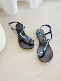 Studded Flat Sandals