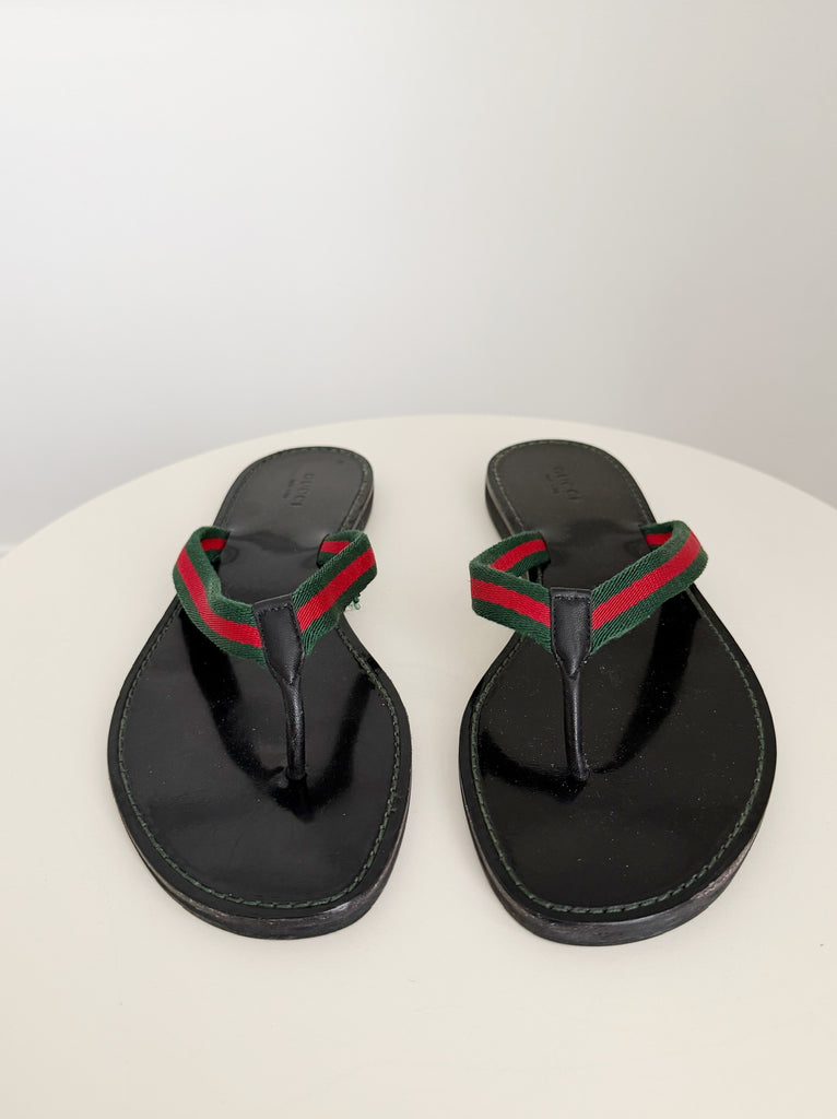 Web Accent Thong Sandals