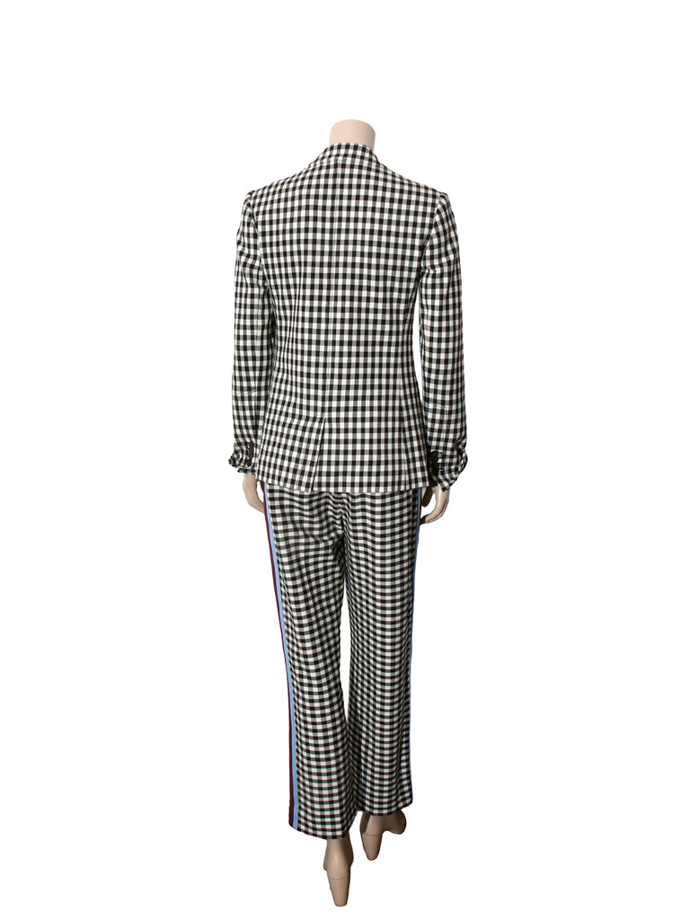 Check Print Pants