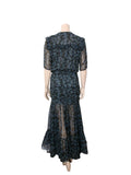 Floral Print Silk Dress