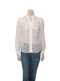 Lace Button Down Shirt
