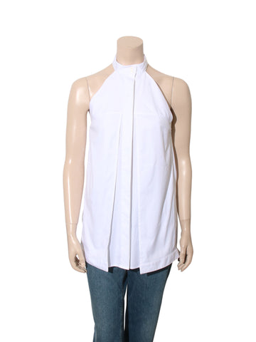 High Neck Sleeveless Blouse