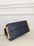 Leather Color Block Cross Body Bag