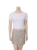 Leather Mini Skirt