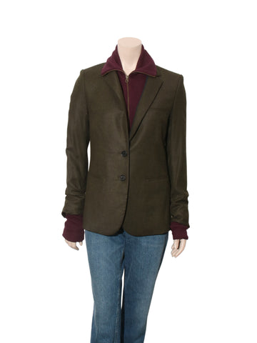 Blazer with Detachable Wool Insert